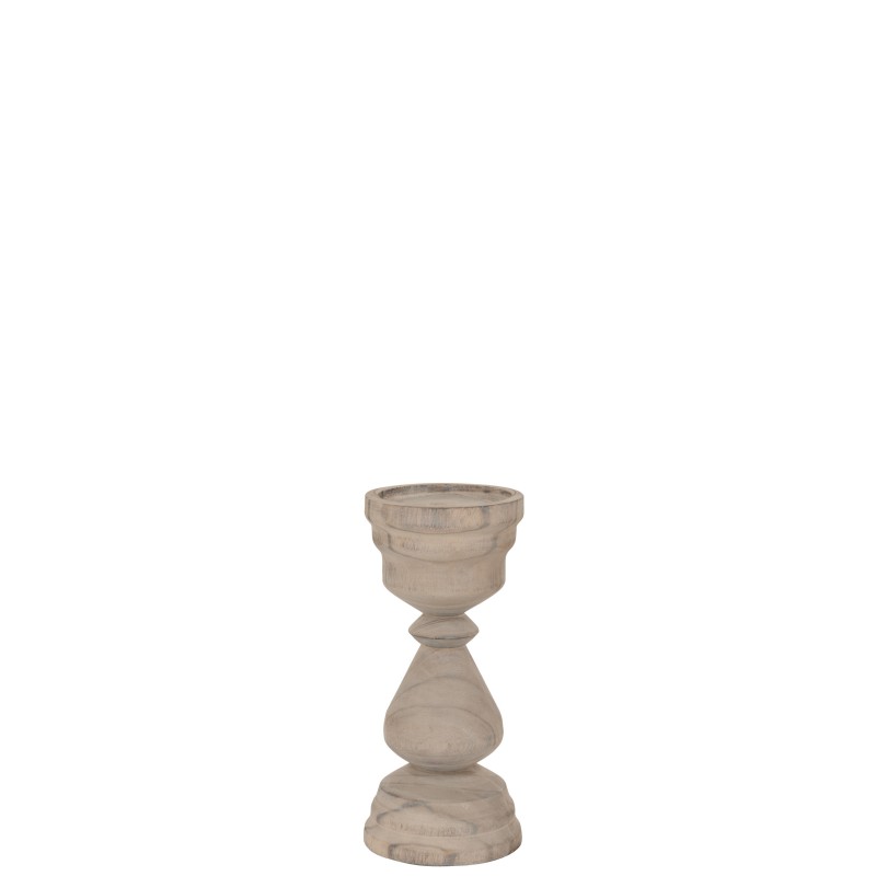 Chandelier en bois gris 14x14x30 cm