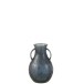 Vase bouteille avec anses en verre bleu 20x20x32 cm Vase bouteille avec anses en verre bleu 20x20x32 cm