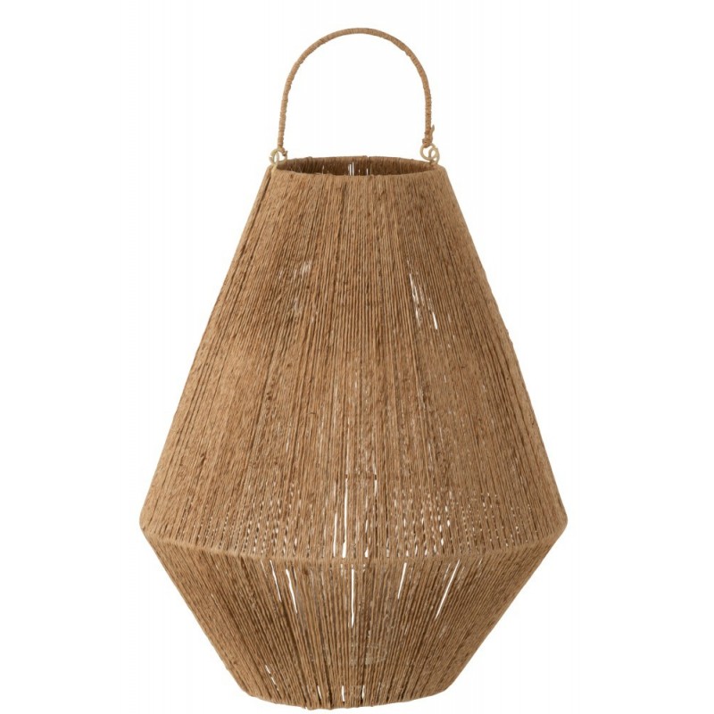 Lanterna in legno naturale 37,5x37,5x48 cm