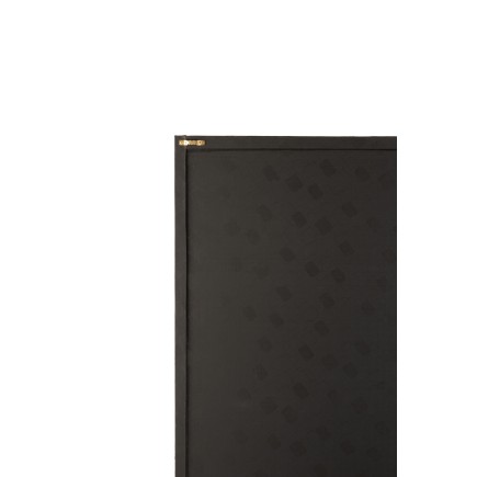 Marco rectangular cebra cuero negro/blanco Alt. 90 cm