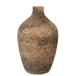 Vase rond en verre marron 27x27x49 cm Vase rond en verre marron 27x27x49 cm