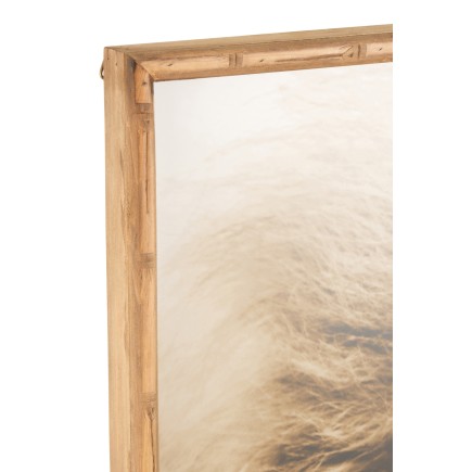 Decoración mural de león de madera marrón de 81x100x5 cm