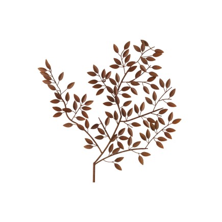 Décoration murale branche d’arbre en métal orange 75x83x3 cm