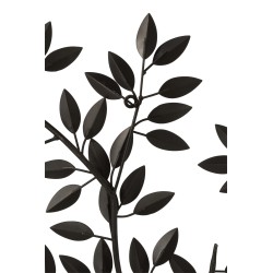 Décoration murale branche d’arbre en métal orange 75x83x3 cm