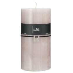 Bougie cylindrique 140H en Paraffine gris 10x10x20 cm