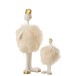 Figurine décorative poule résine et peluche ivoire 37x16x13cm Figurine décorative poule résine et peluche ivoire 37x16x13cm