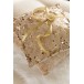 Coussin carré à motif girafe en viscose beige 44x42cm Coussin carré à motif girafe en viscose beige 44x42cm