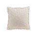 Coussin uni tissé en coton blanc 45x45cm Coussin uni tissé en coton blanc 45x45cm