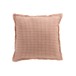 Coussin gaufré en coton rose clair 50x50cm