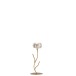 Photophore en verre sur pied or