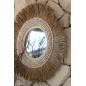 Miroir Coquillage rond décoration coquillage et raphia naturel 43 cm Miroir Coquillage rond décoration coquillage et raphia naturel 43 cm