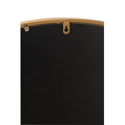 Miroir rond en métal or D. 30cm