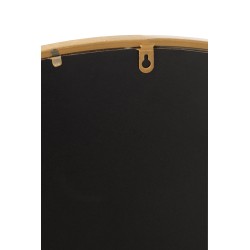 Miroir rond en métal or 50x50x2 cm