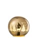Boule décorative de Noël avec led en verre doré 15x15x14 cm Boule décorative de Noël avec led en verre doré 15x15x14 cm