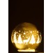 Boule décorative de Noël avec led en verre doré 15x15x14 cm Boule décorative de Noël avec led en verre doré 15x15x14 cm