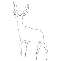 Renne plat en métal Noir 64x0,5x142cm
