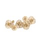 DECORATION MURALE FLEURS METAL OR 81,5x34 cm