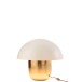 Candeeiro cogumelo em metal branco 50x50x45 cm