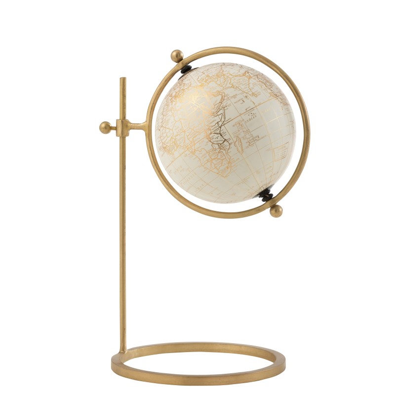 Globe encerclé sur pied métal ajustable