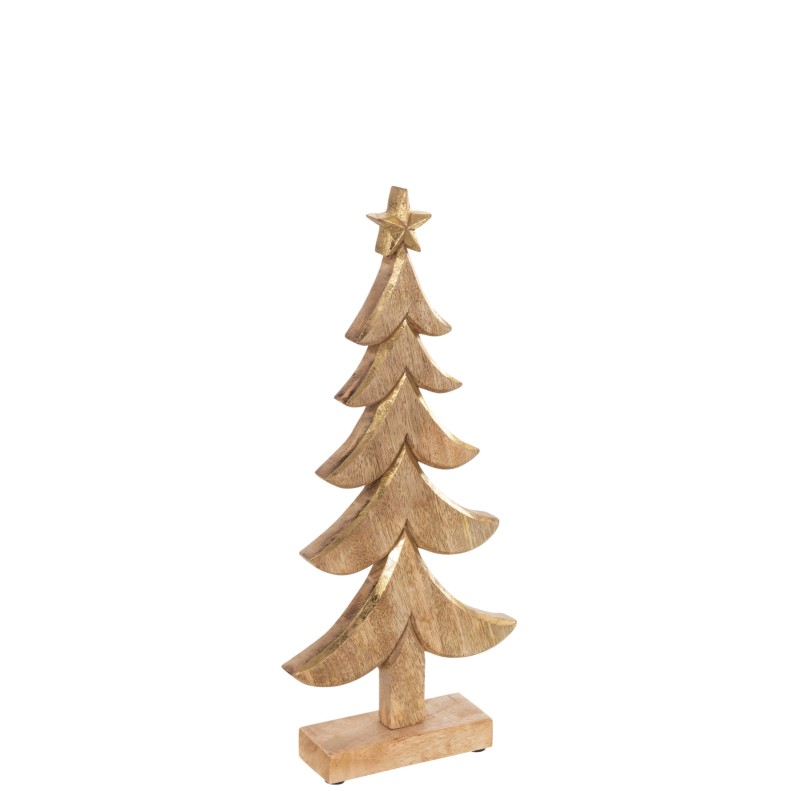 Árvore de Natal em madeira natural 19x6x41 cm Árvore de Natal em madeira natural 19x6x41 cm