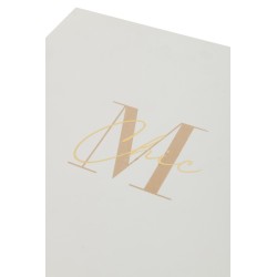 Boite de 4 bougies parfumées en verre champagne 7x7x8 cm