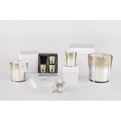 Vela perfumada deluxe cristal plata Alt. 22 cm