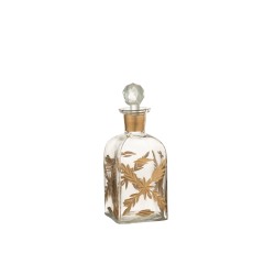 Carafe avec bouchon en verre transparent 10x10x22 cm