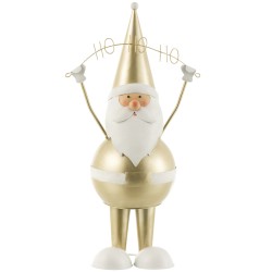 PERE NOEL HOHOHO METAL CHAMPAGNE 50 cm
