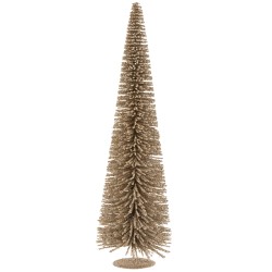 Sapin de noël en plastique marron 36x36x119 cm