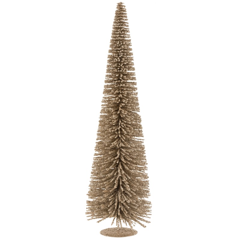 Sapin de noël en plastique marron 36x36x119 cm