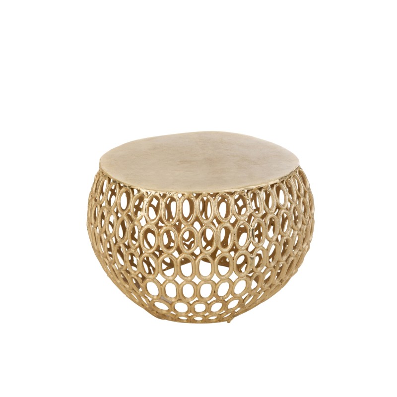 Table basse en aluminium 53x53x38 cm