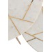 Lote de 2 mesas nido de metal crema de 41x41x46 cm