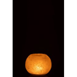 Vase boule en verre doré 18x18x14 cm