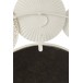Miroir rond en métal blanc et or 67.5x67.5x4 cm