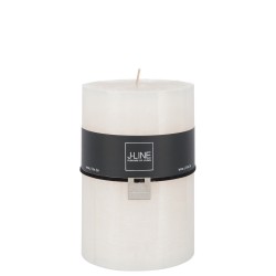 Bougie cylindrique 120H en Paraffine blanc 10x10x15 cm