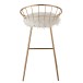 Chaise de bar ronde en métal or 54x52x102 cm Chaise de bar ronde en métal or 54x52x102 cm