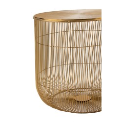 Set de 2 tables en métal or 47x47x46.5 cm