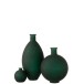 Vase ovale en verre vert 28x28x58 cm Vase ovale en verre vert 28x28x58 cm