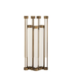 Vase à 7 tubes en métal 30x3x40 cm