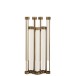 Vase à 7 tubes en métal 30x3x40 cm Vase à 7 tubes en métal 30x3x40 cm