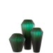 Vase en verre vert 20x20x43 cm Vase en verre vert 20x20x43 cm