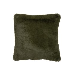 Coussin carré en polyester vert 45x45cm