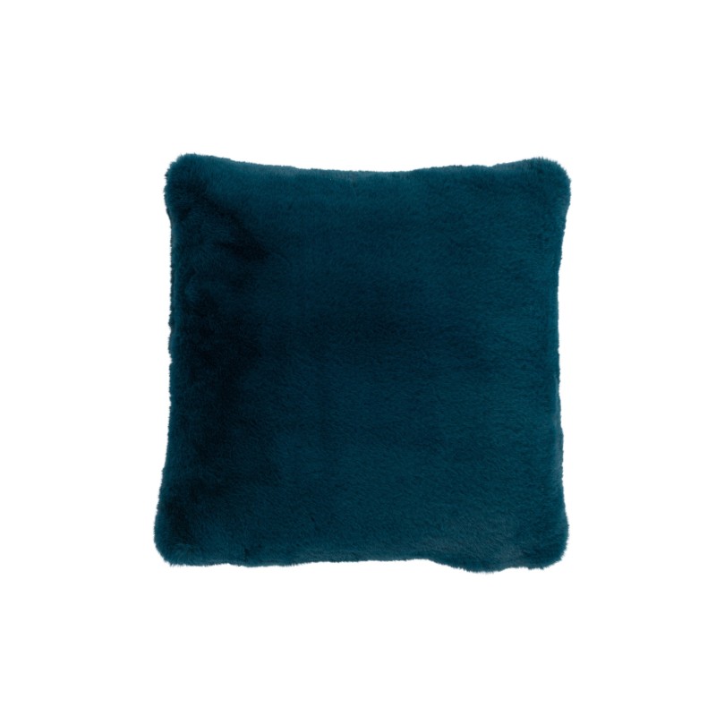 Almofada quadrada em poliéster azul petróleo 44 x 41 cm Almofada quadrada em poliéster azul petróleo 44 x 41 cm