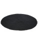 Tapis rond en jute noir 150x150cm Tapis rond en jute noir 150x150cm
