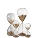 Sablier en verre paillettes dorés 40 cm
