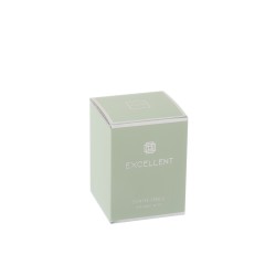 Vela perfumada excellent cristal verde menta-50u Alt. 12 cm