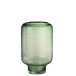 Vaso com pé em vidro azul claro 36x22x22 cm Vaso com pé em vidro azul claro 36x22x22 cm