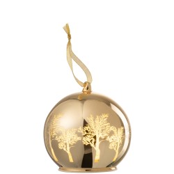 Boule de Noël en verre avec ange à l’intérieur