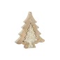 Arbre de Noël puzzle en bois or 25.5x4x30 cm