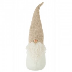 Peluche décorative Renne avec bonnet de Noël H 40 cm - Personnages